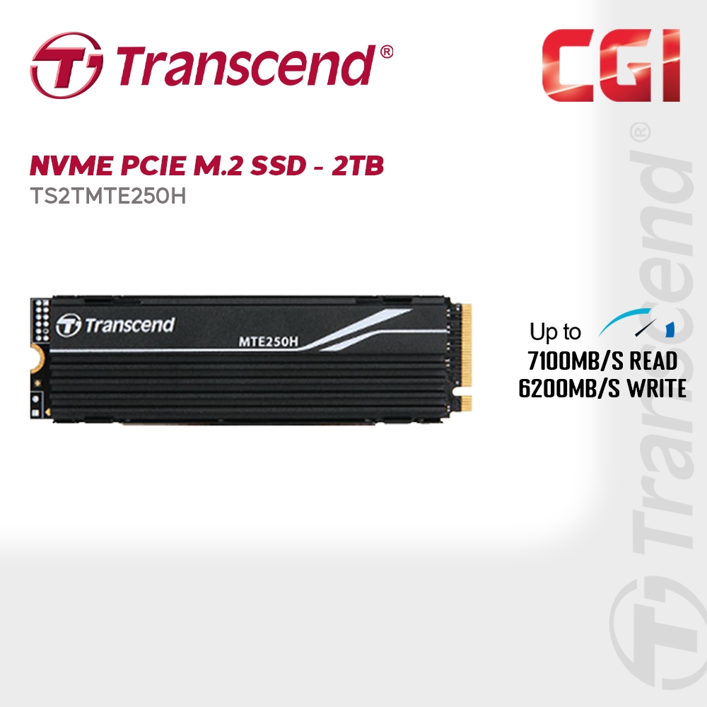 Transcend 2TB NVMe PCIe Gen4 x4 3D NAND SSD - TS2TMTE250H | Shopee