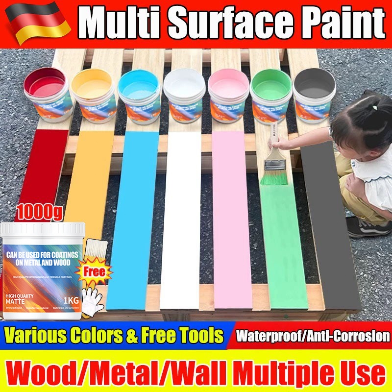 350G/1000G Odorless Multi-surface Anti Rust Paint With Brush for Wood ...