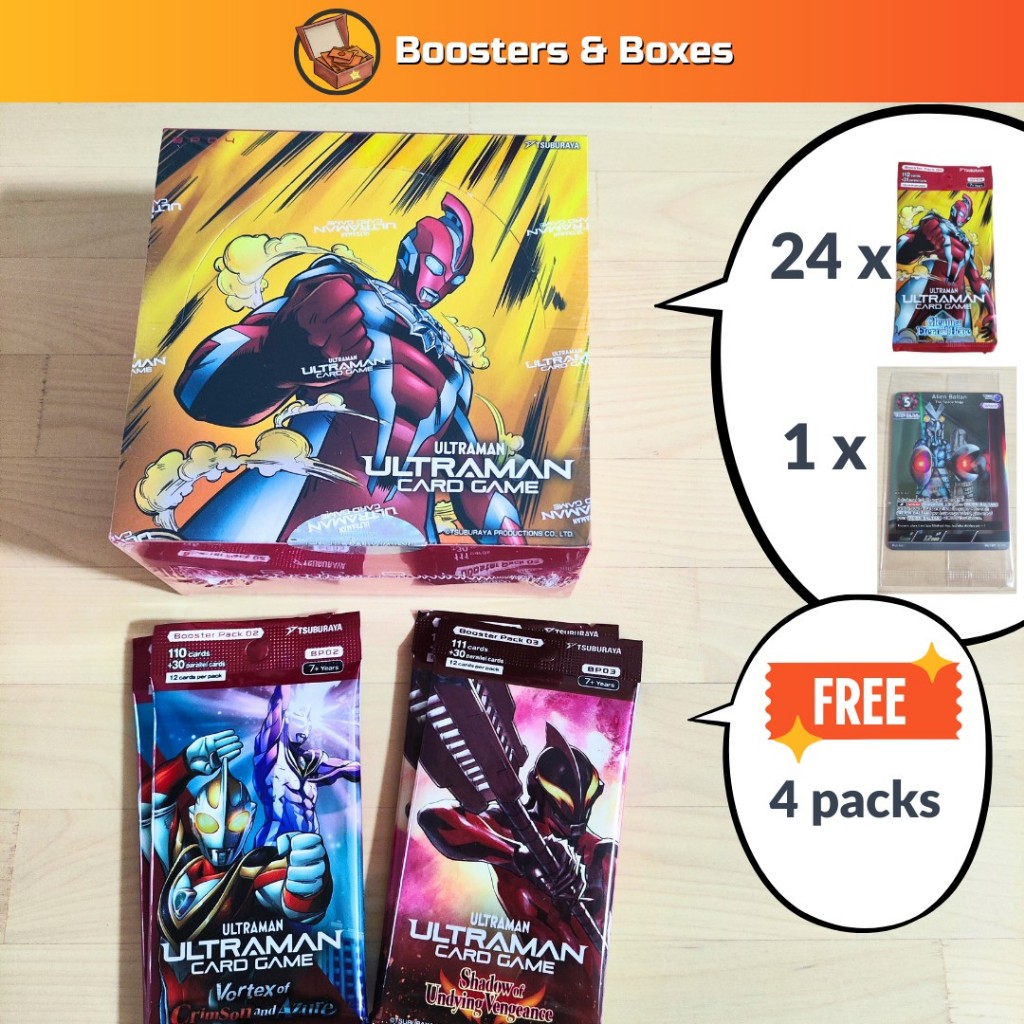 English) Ultraman Card Game: Booster Box - BP04 - Gleam of Eternal Hope +  Free 4 packs | Shopee Malaysia