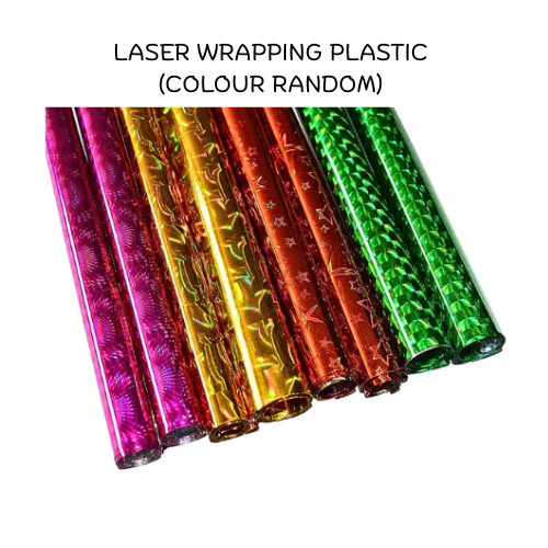 {DOSSVETT} [CLEAR STOCK]LASER WRAPPER PLASTIC / METALIC CREPE PAPER ...