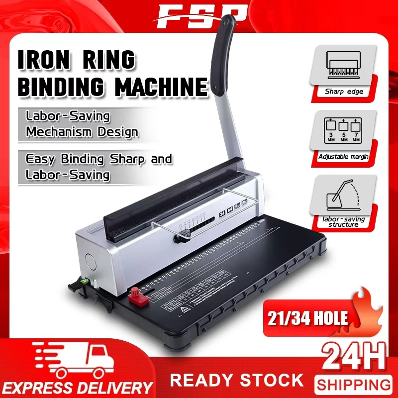 Comb Binding Machine 21/34 Holes A4/A3 Size Binding Machine Office ...