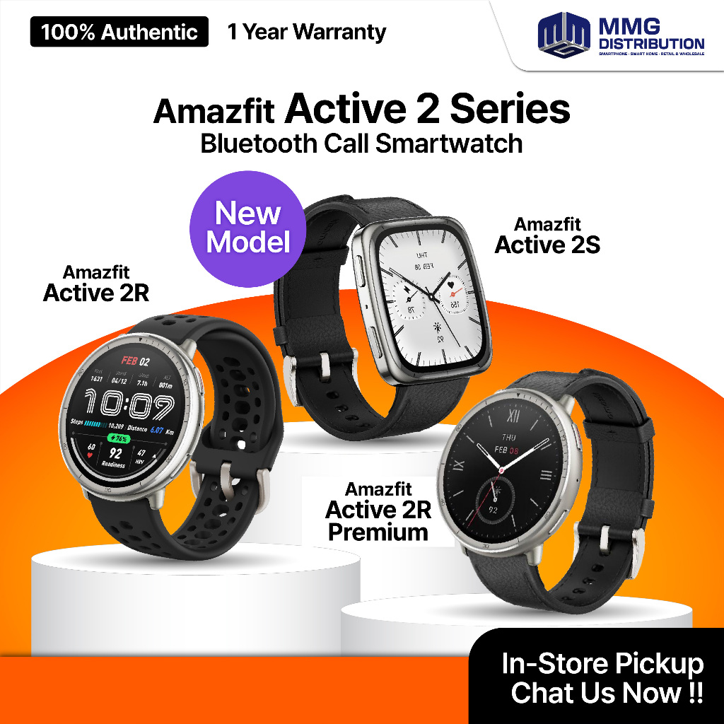 Amazfit Active 2 Round | Active 2 Square | Active 2R / 2S Smart Watch ...