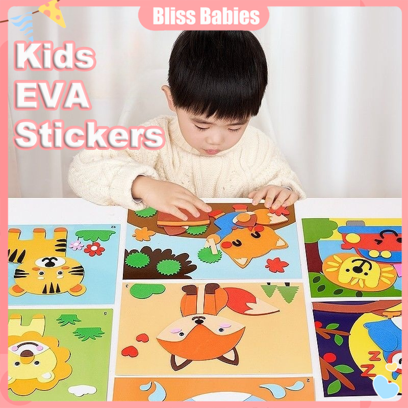 Cute Cartoon 3D EVA Foam DIY Sticker Art Craft Kits for Kids Montessori ...
