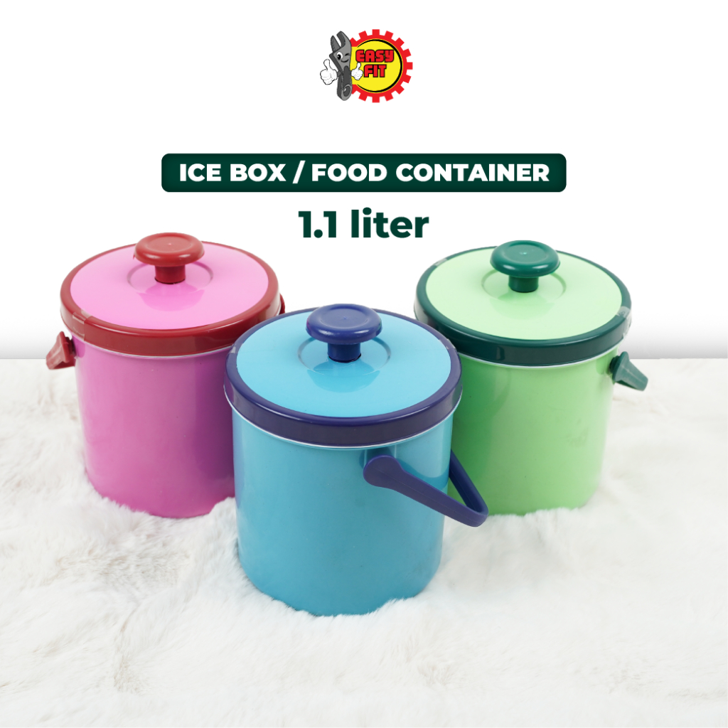 EASY FIT Small Mini Ice Bucket 1L Keep Drinks Hot & Cold for Longer ...