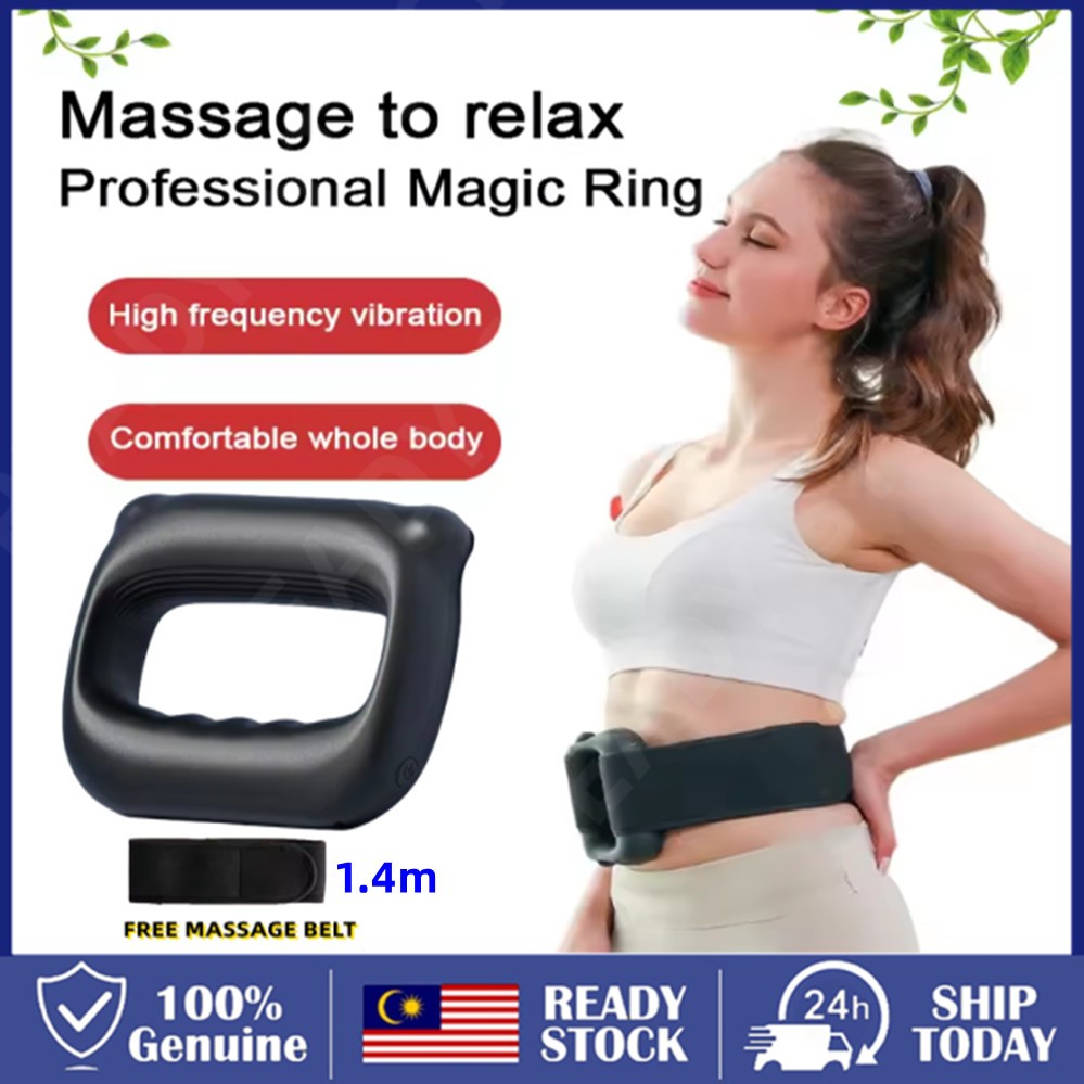 【24H】Fascia Gun Fat-shaking Machine Lazy Waist Abdomen Massage Ring ...