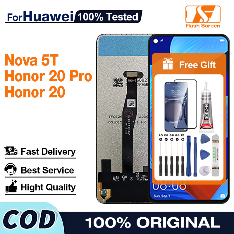 Original Bloc Complet Assemblé Bleu pour Honor View 10 02351SXB