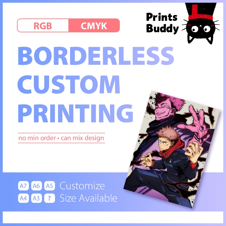[Print-Own-Design] Borderless Art Print / Postcard / Greeting Card ...