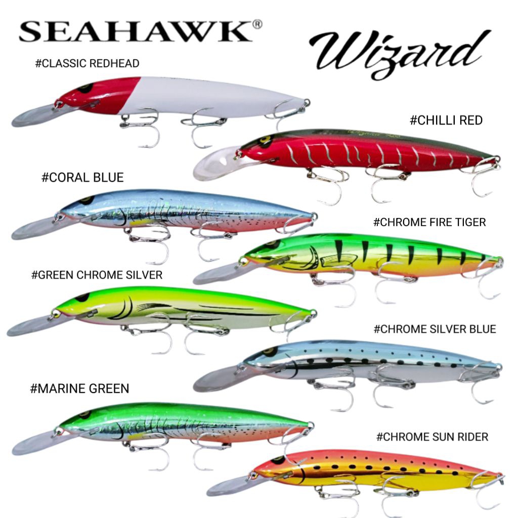 SEAHAWK BIG STRIKE WIZARD 150LTD/150XDD FISHING LURE | Shopee Malaysia