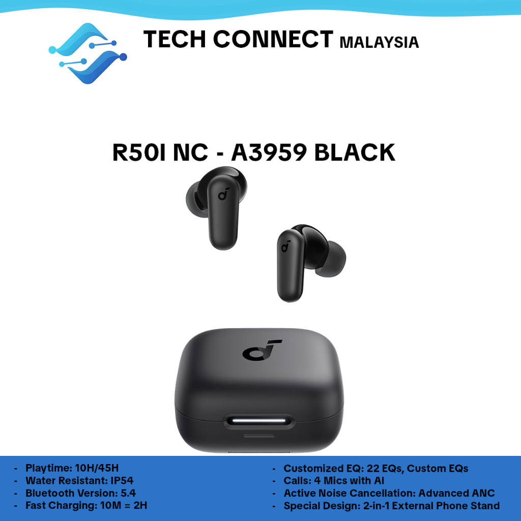 Soundcore by Anker R50i NC Earbuds Adaptive ANC | Shopee Malaysia