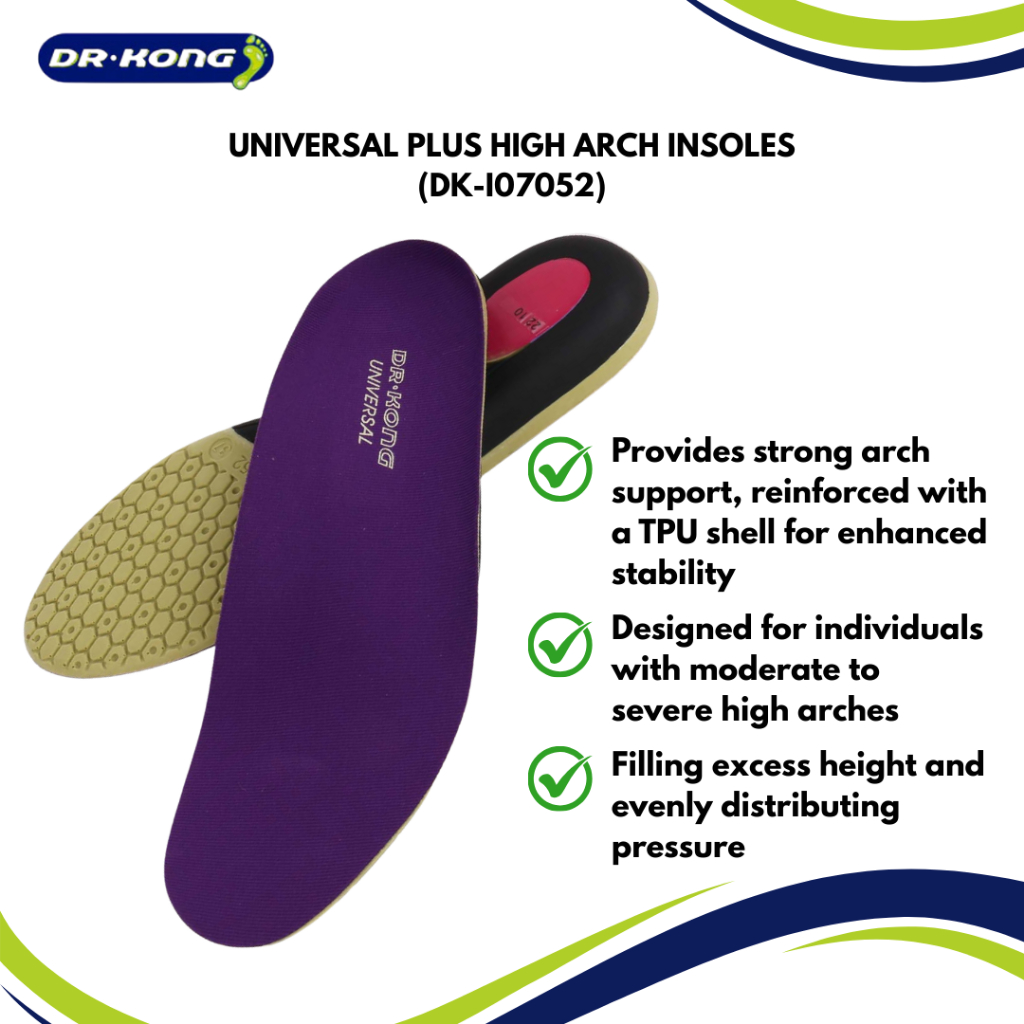 Dr.Kong High Arch Support Insoles Universal Plus (DK-I07052) | Shopee ...