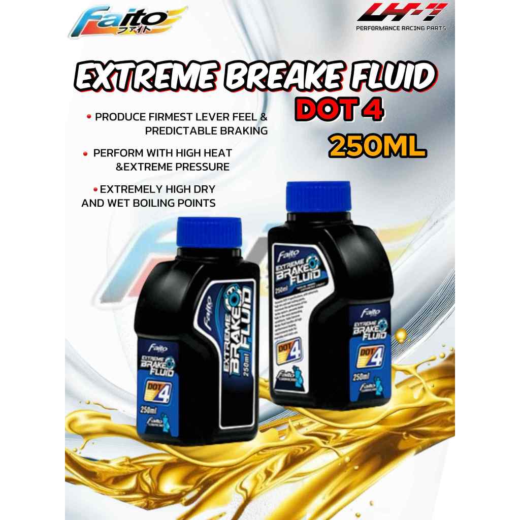 FAITO.OS Brake Fluid DOT 4 250ml High Quality Brake Oil Minyak Brek ...