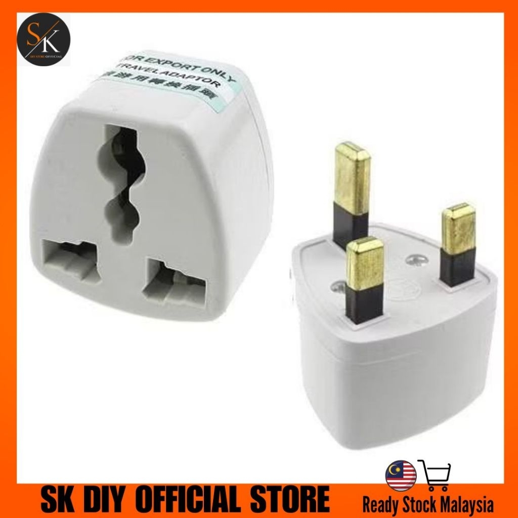 𝗠𝗬 𝗨𝗞 𝗨𝗦 𝗘𝗨 𝗖𝗡 》 Malaysia China British Europe Universal Travel 3 Pin ...
