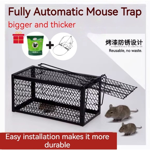 Big/small mouse catcher fully automatic mouse cage and rat killing ...