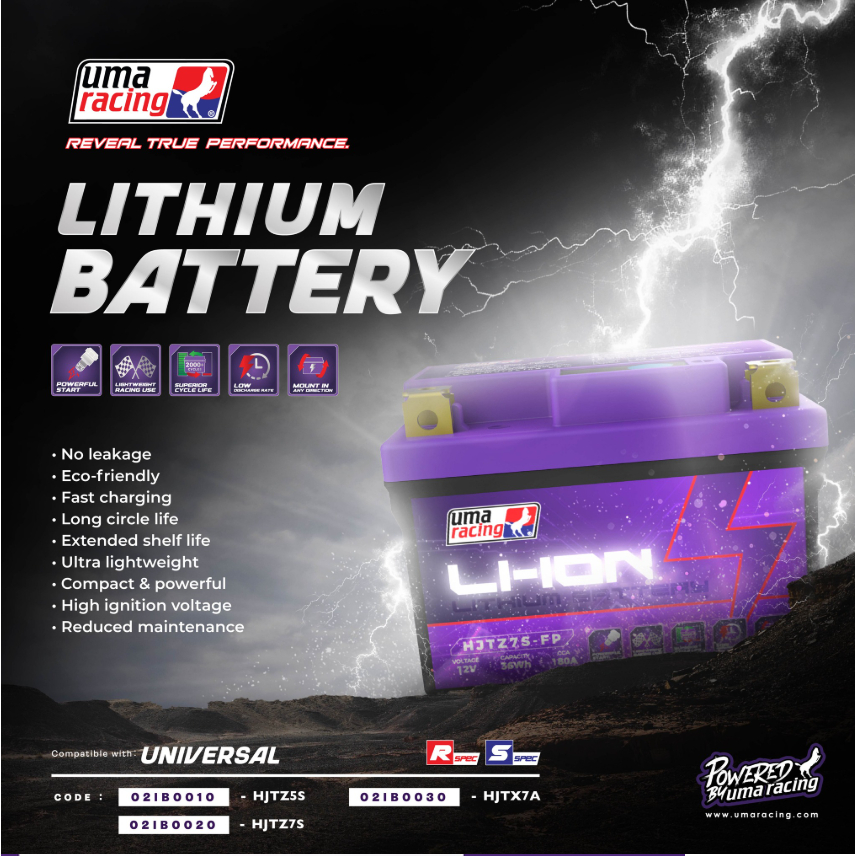 UMA RACING YTZ5 YTZ7S YTX7 Y15 Y16ZR R15 MT15 RS150 RSX NVX LC135 ...