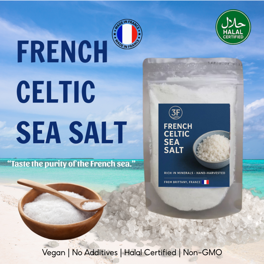 READY STOCK| Halal 1KG Sea Salt French Celtic Fine Grain | Natural ...