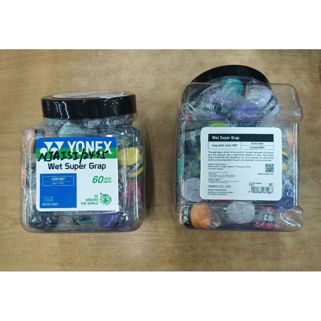 YONEX Overgrip Wet Super Grap AC102EX Badminton Grip (100%Original ...