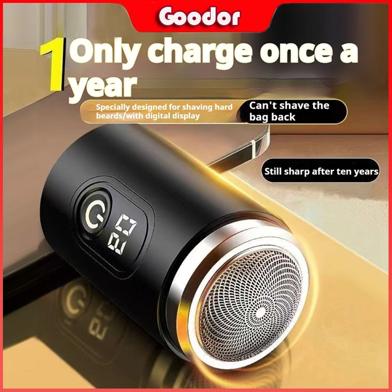 New German Small Steel Cannon Electric Shaver LCD Display Portable Men ...
