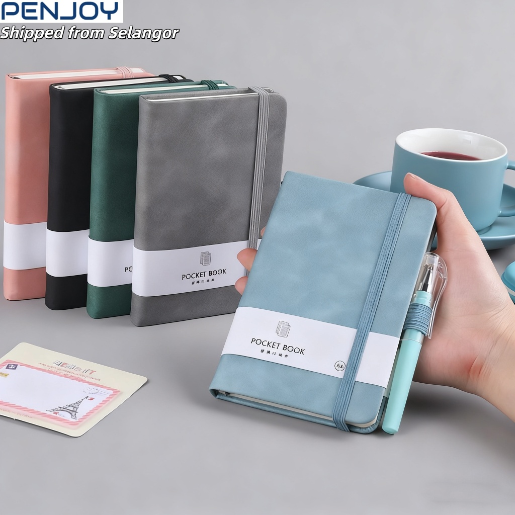 A6/A7 Colorful Elastic Band Portable Notebooks - Skin - Feel Leather ...