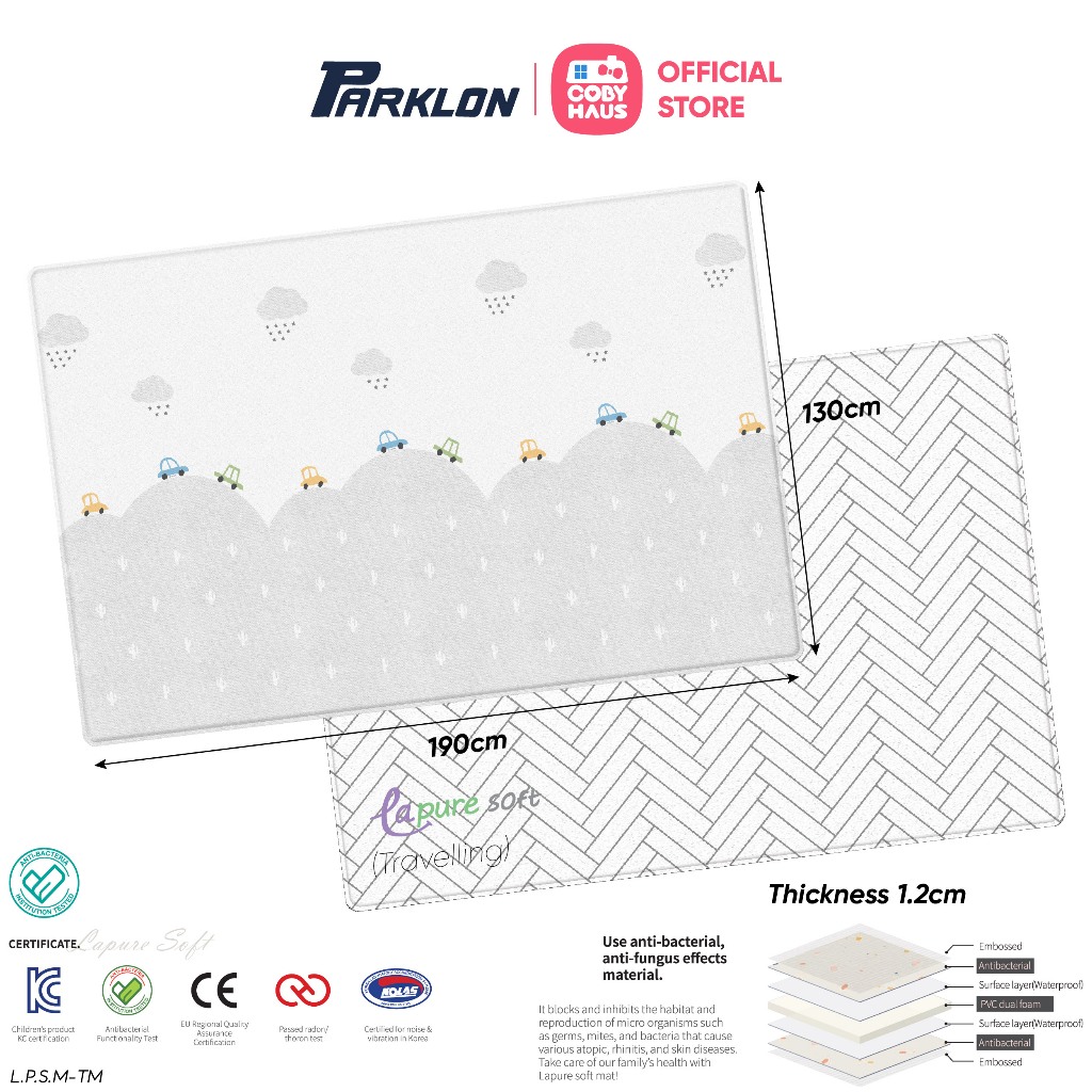 Parklon La Pure Soft Playmat Baby Design Travelling Parklon Playmat ...