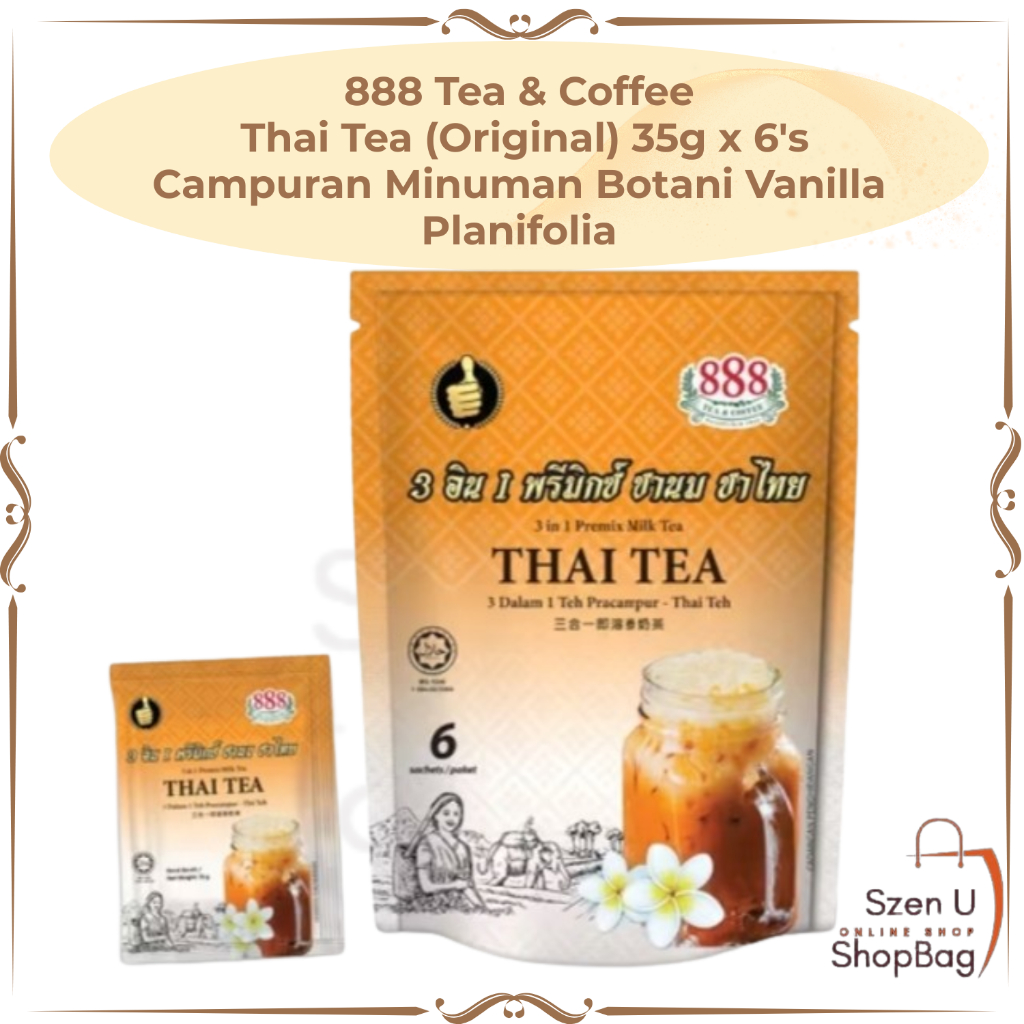 888 Teh & Kopi - Thai Tea Original 35g x 6s | Shopee Malaysia