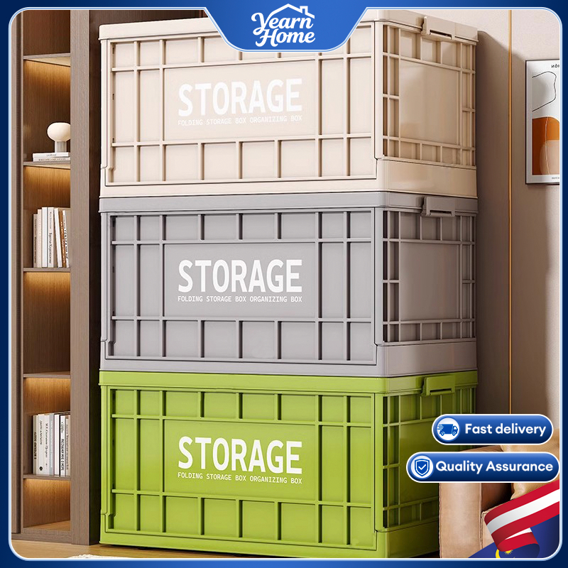 IKEA 90L Foldable Storage Box Plastic Storage Box Organizer Convenient ...