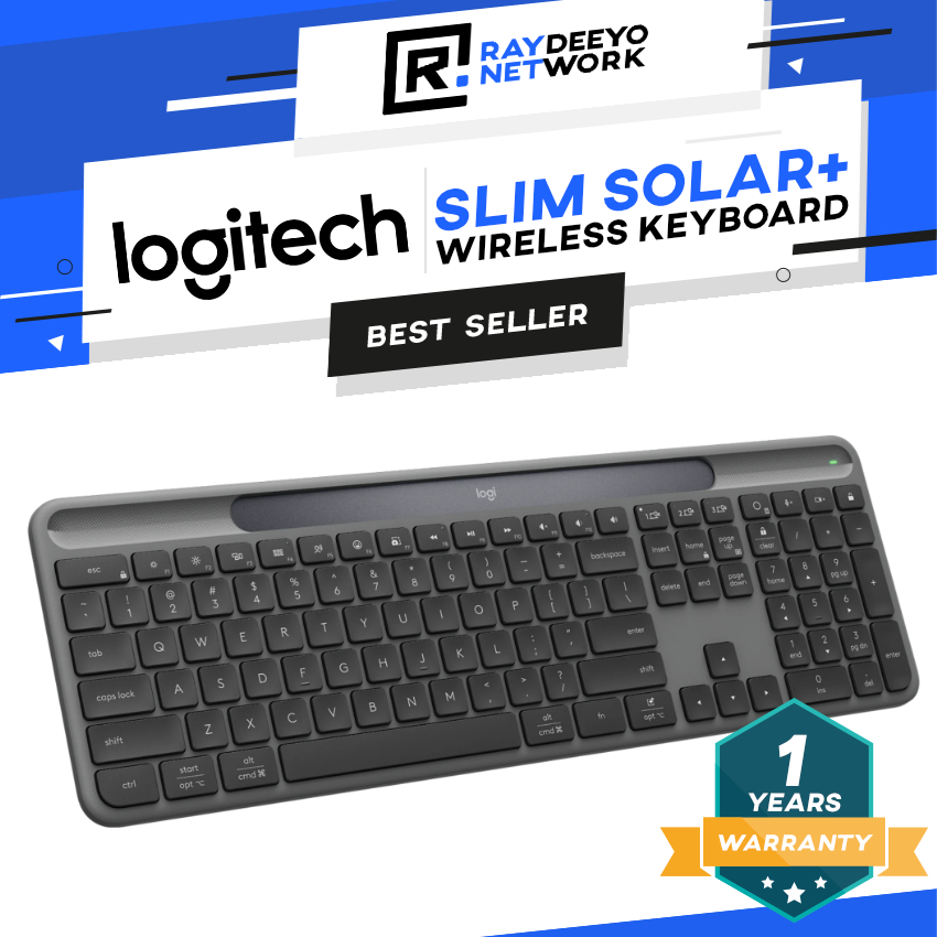 Logitech Signature Slim Solar+ Wireless Keyboard K980 [Keyboard Powered ...