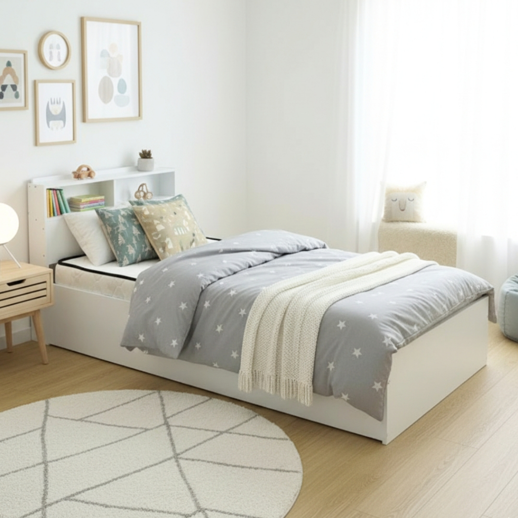 *NEW single bed frame LANNA GERRAD single size storage bed frame/ katil ...