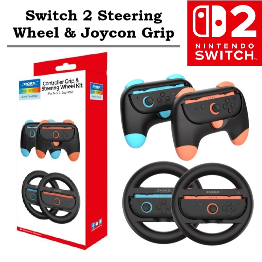 Dobe Nintendo Switch 2 Joycon Steering Wheel Joycon Grip Joy Con Grip ...