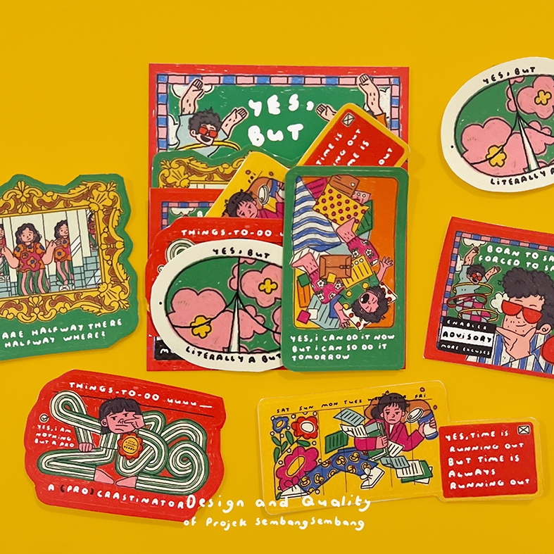 sticker pack - yes, but by projek sembangsembang | Shopee Malaysia