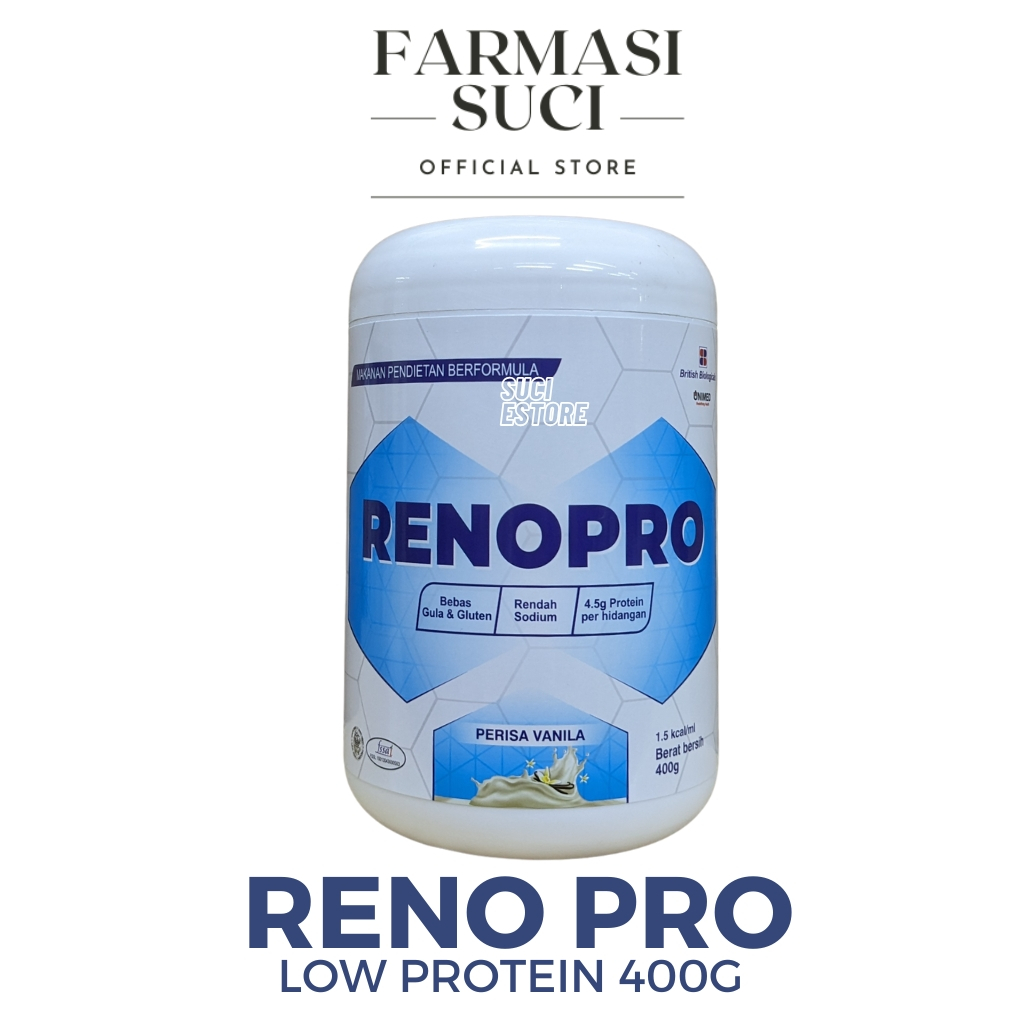 Susu RENO-PRO Vanilla 400g Low Protein Criticare Renal Care Supplement ...