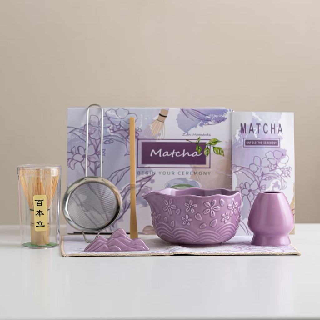 Traditional Matcha Gift Set Bamboo Matcha Whisk Spoon Ceramic Matcha ...