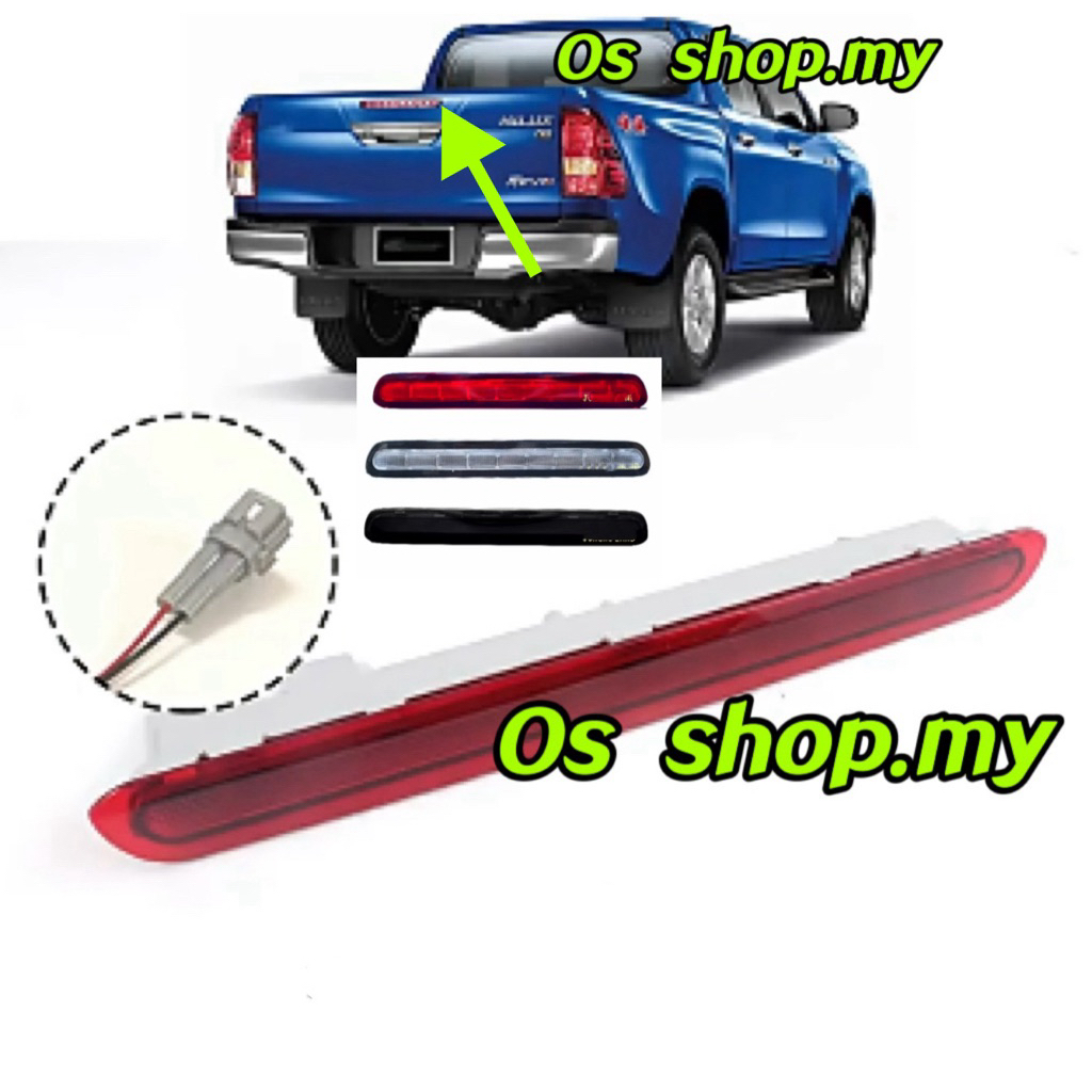 RED WHITE BLACK，TOYOTA HILUX REVO 2.4 2.8 GUN125 GUN126 REAR TAIL GATE ...