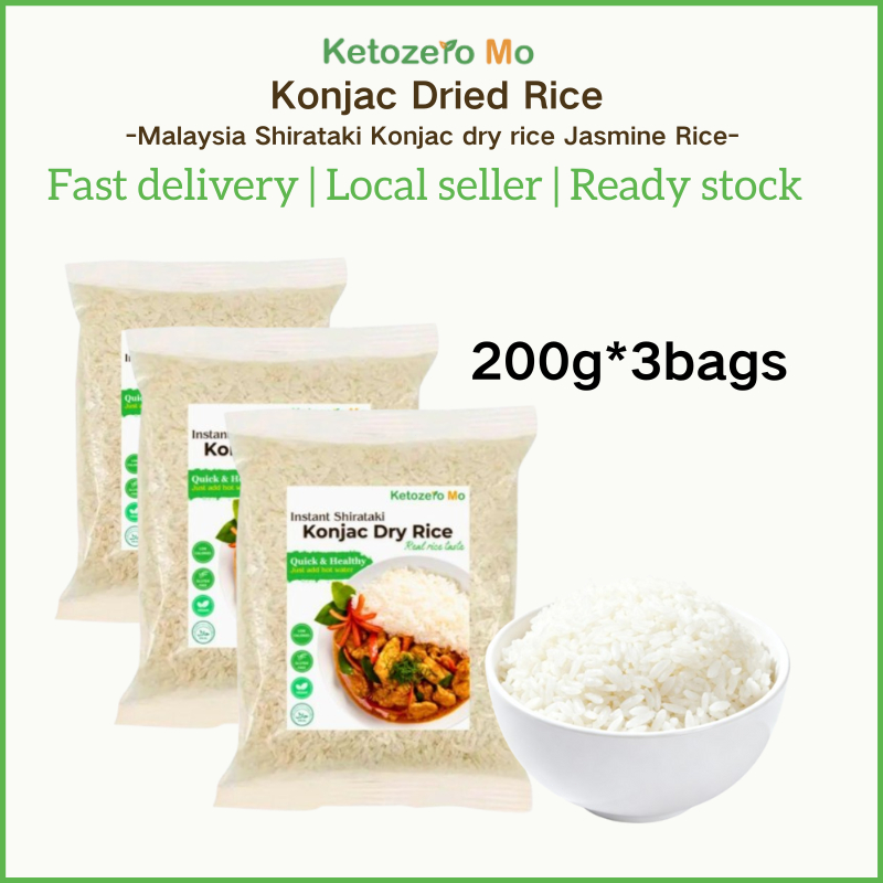 Ketozero Mo Beras Konjac 1kg Dry Konjac Rice Halal Healthy Diet Food ...