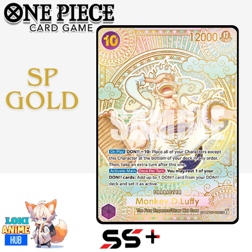 (EN) SP Monkey.D.Luffy Nika Gold OP05-119 SP AA Alt ART Gred SS+ One ...