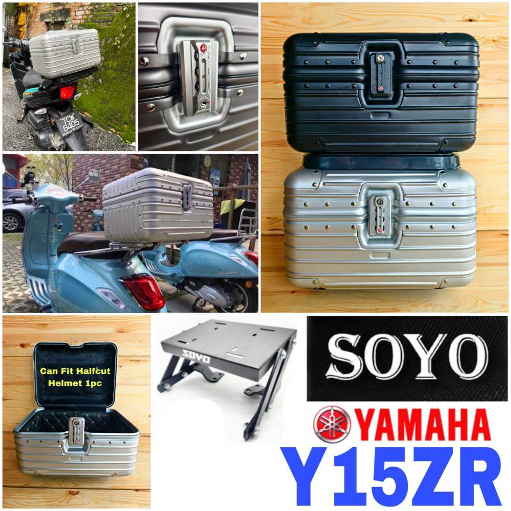 Combo Set Monorack SOYO Yamaha Y15ZR + Top Box Alloy Tail Box Luggage ...
