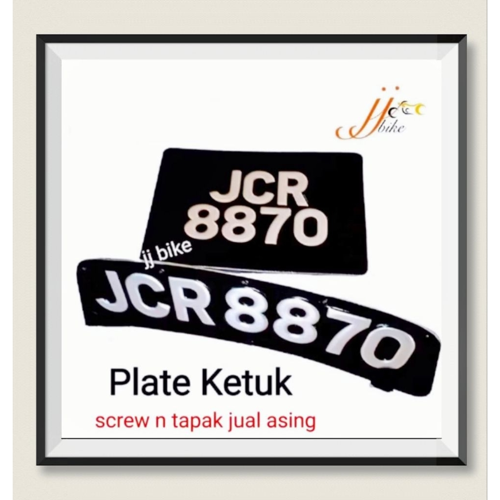 NUMBER PLATE MOTOR PLAT KETUK sticker NO PLATE KETUK sticker PLATE ...