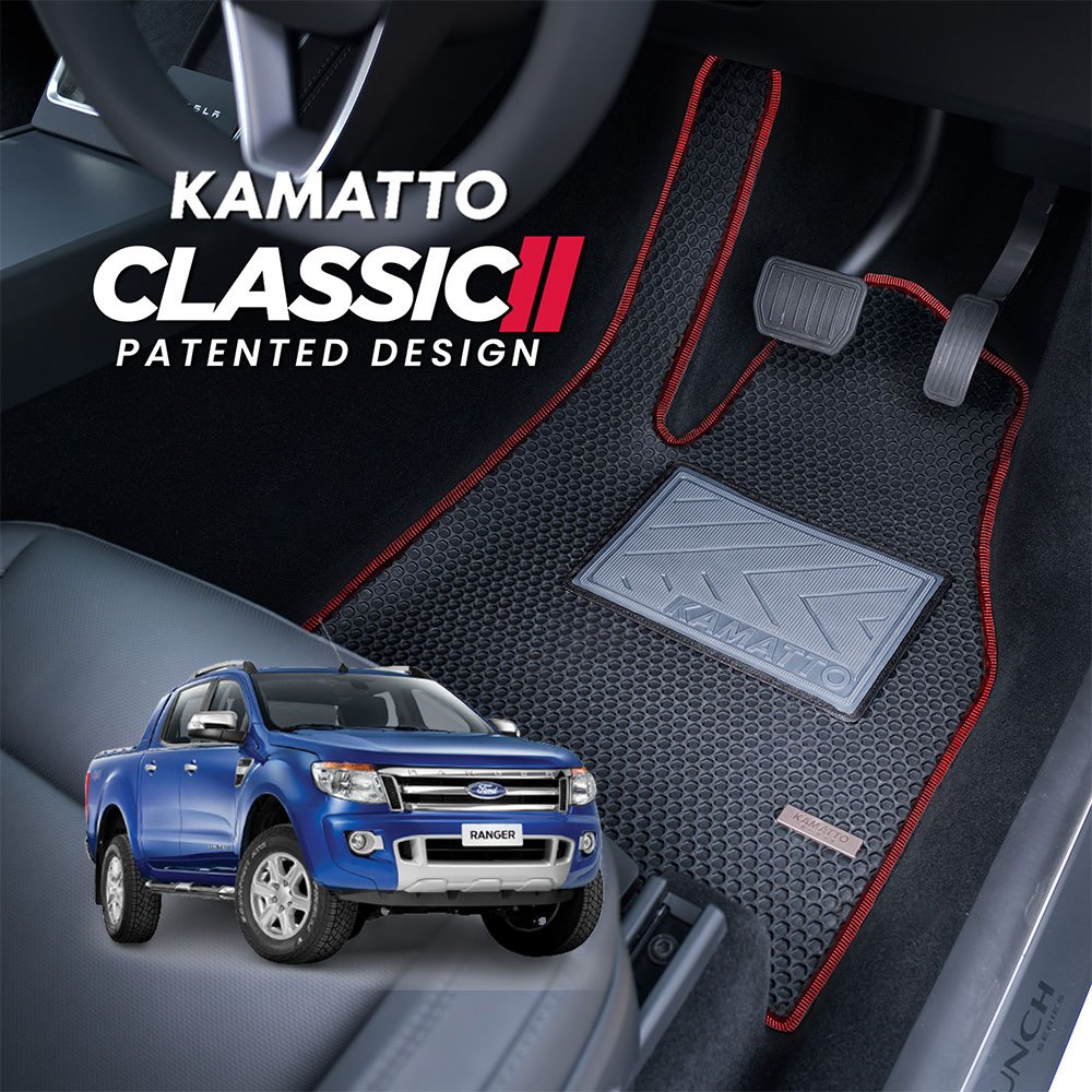 Kamatto Classic Ford Ranger T6/T7 2011 - 2018 Car Floor Mat and Carpet ...