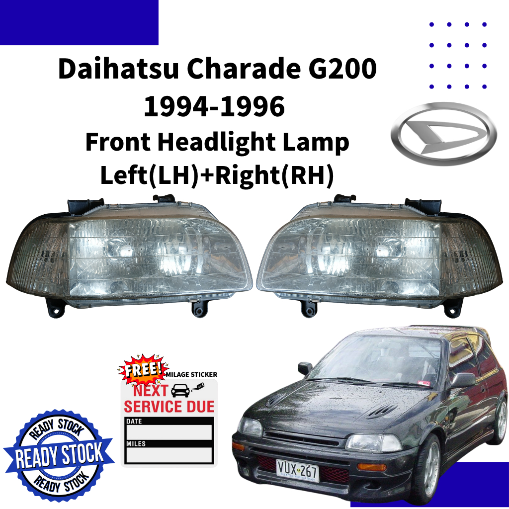 【100% JAPAN Original】Daihatsu Charade G200 1994-1996 Front Headlight ...