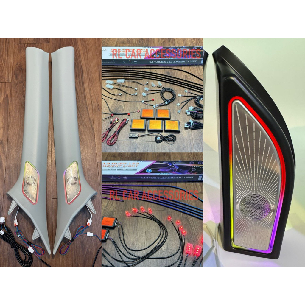 Perodua aruz Myvi 05-11 atmosphera ambient RGB led lamp foot light door ...