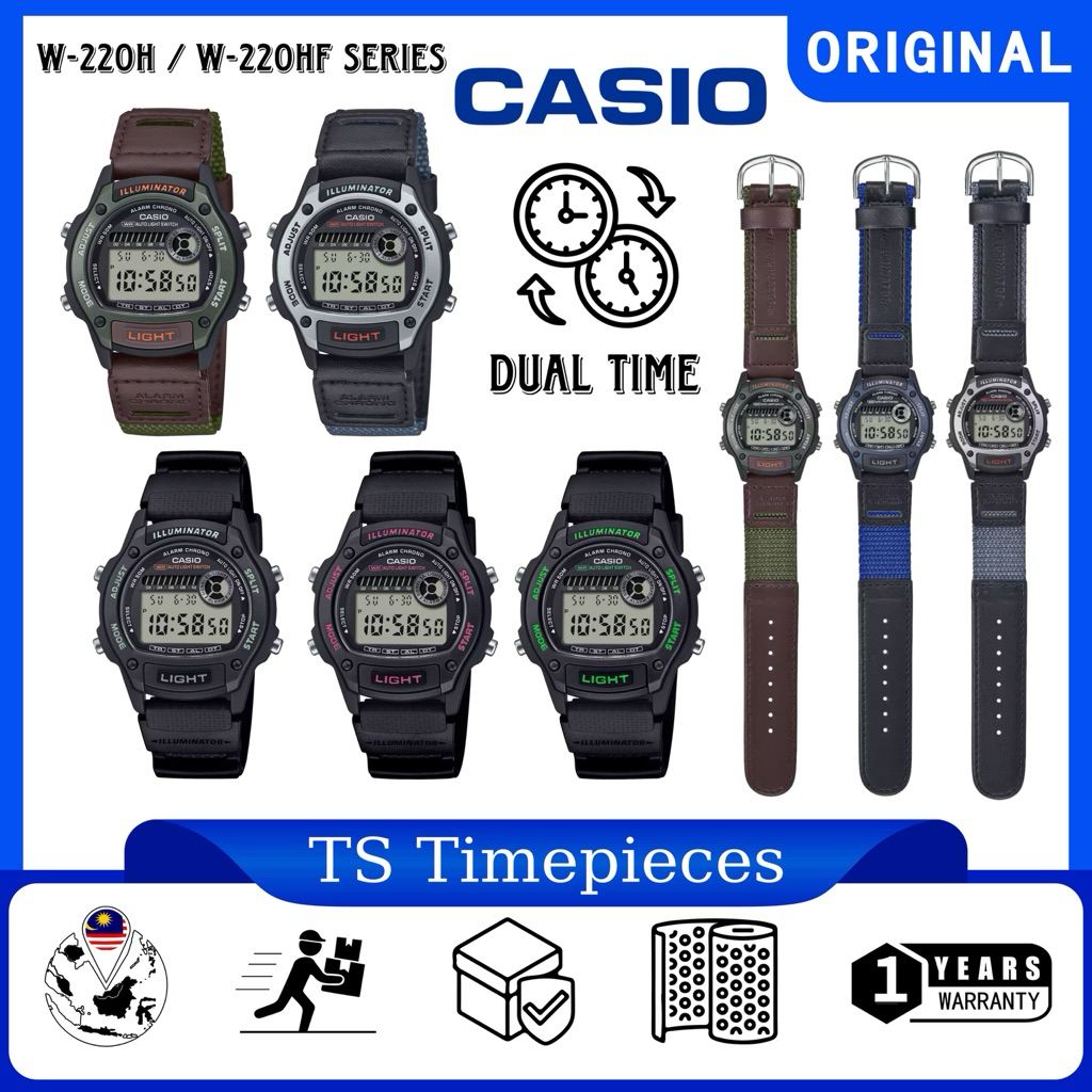 Casio Illuminator W220H / W220HF Series LED Backlight W-220H-1 / W-220H ...
