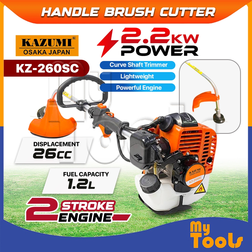 Mytools Kazumi KZ-260SC Mesin Rumput Brush Cutter Loop Handle Straight ...