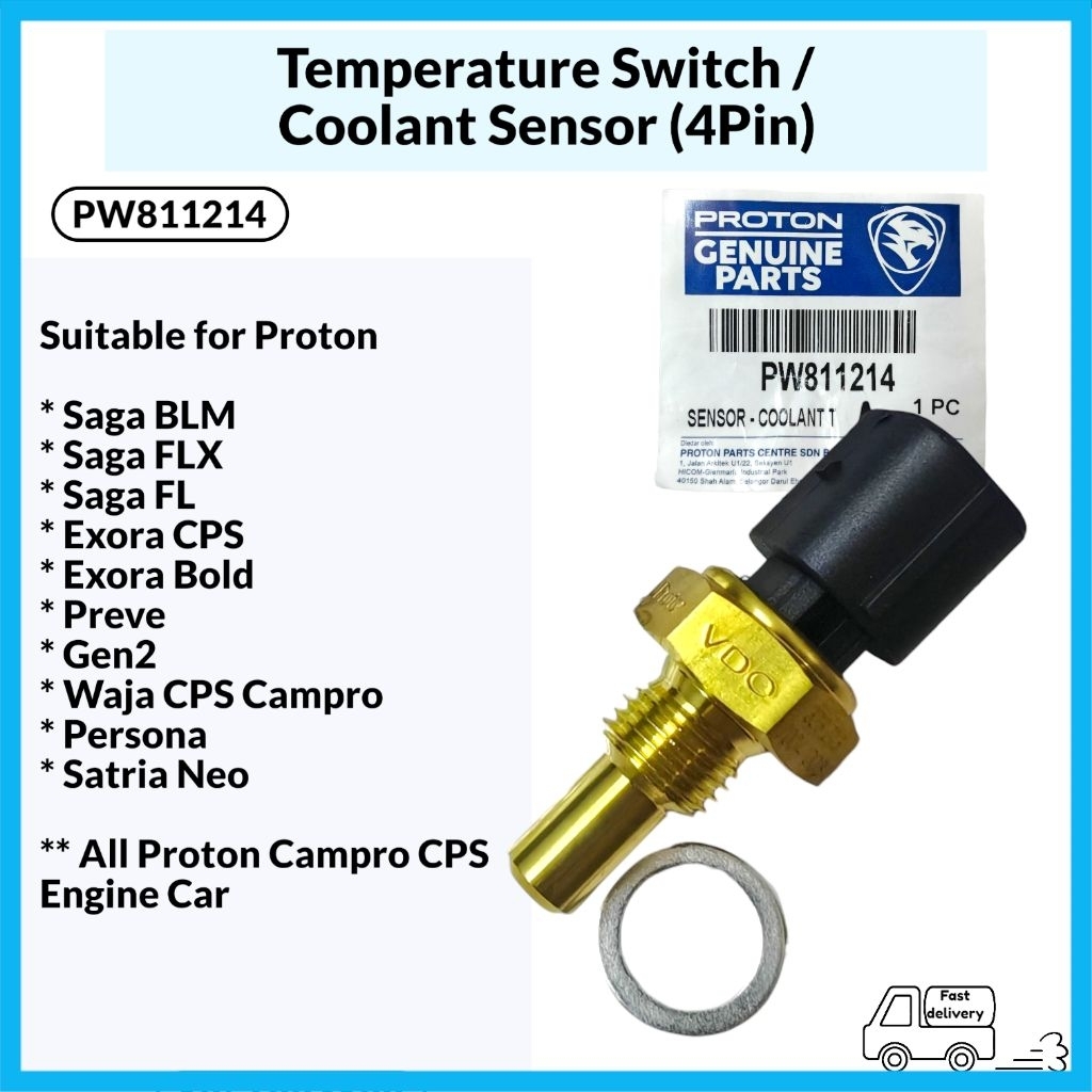 PW811214 Thermo Temperature Switch Coolant Sensor Fan Switch Saga BLM ...