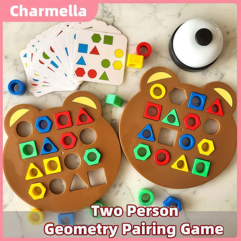 Children Geometry Shape Learning Matching Games Kids Concentration ...