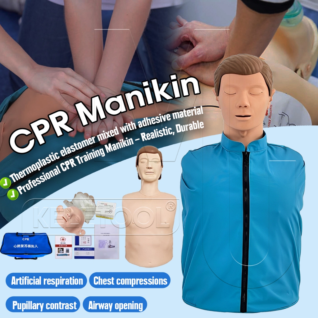 CPR Training Manikin Half Body Adult CPR Manikin Professional Human CPR ...