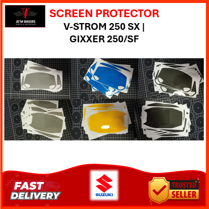 SCREEN PROTECTOR TINTED METER SUZUKI V-STROM 250 SX | GIXXER 250/SF ...