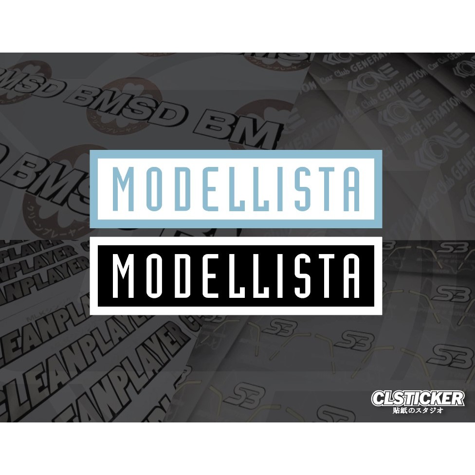MODELLISTA JDM Logo Cutting Vinyl Sticker | Shopee Malaysia