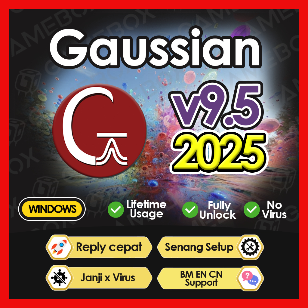 Gaussian 9.5 Rev💯 EASY INSTALL 💯 LIFETIME PREMIUM 💯 FAST DELIVERY 💯 ...