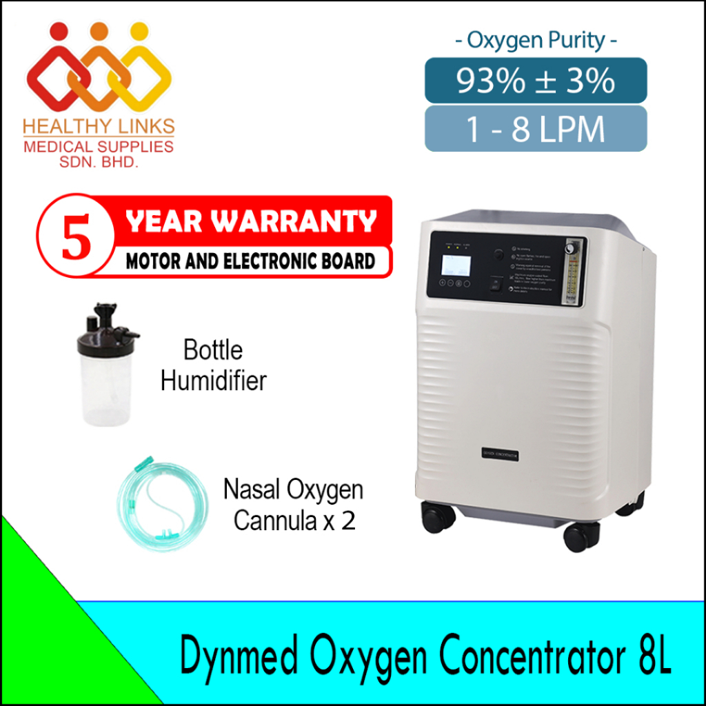 [Same-Day Delivery] Dynmed Oxygen Concentrator 8L / 10L + Bottle ...