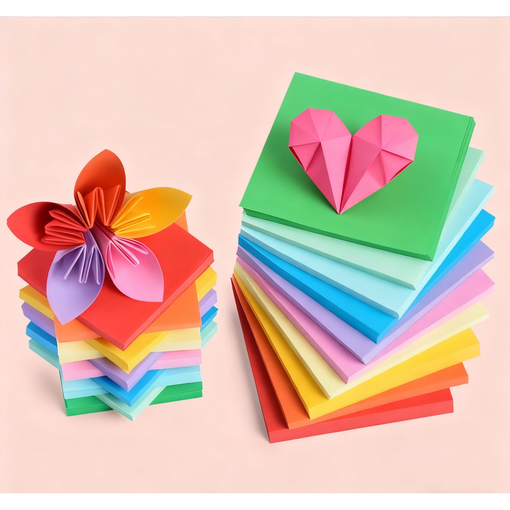 50/100pcs/pack Square color origami Children's handmade colored paper ...
