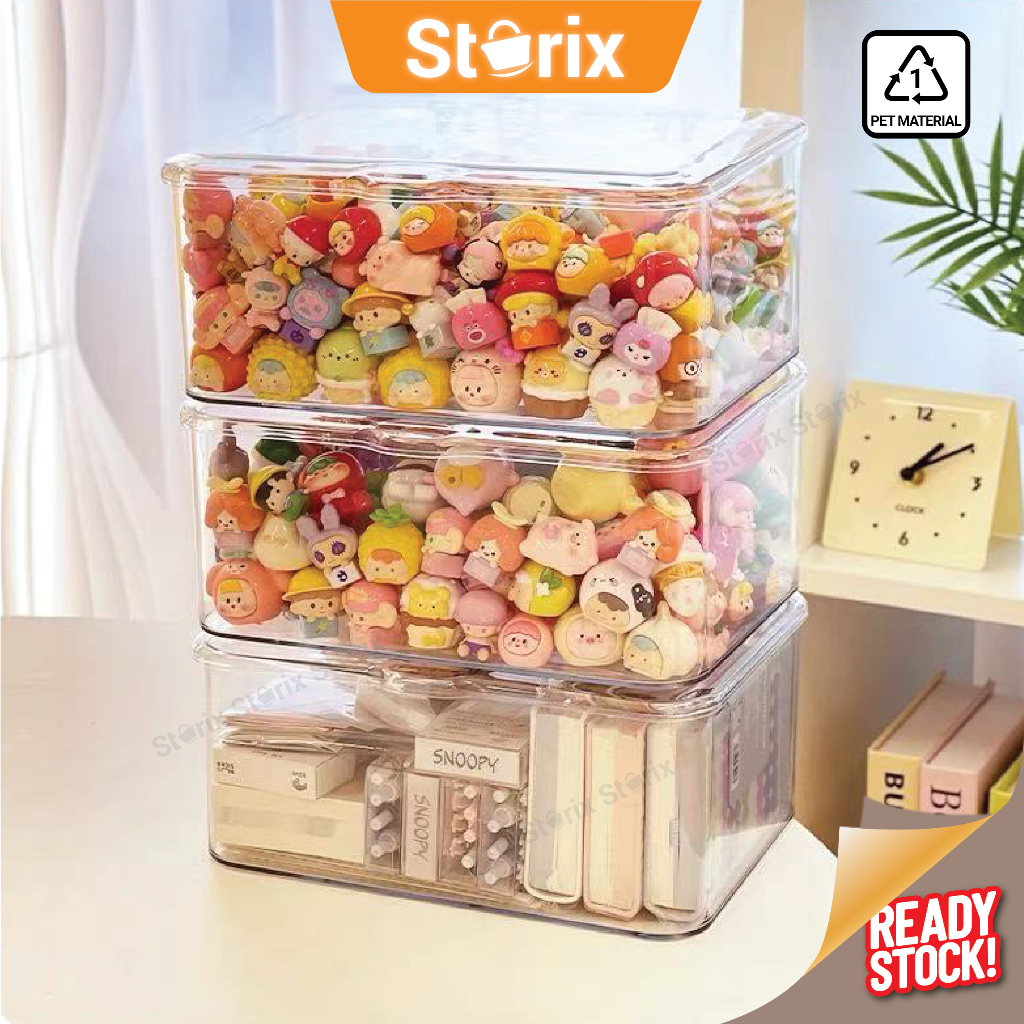 Storix PET Material Transparent Multipurpose Pop Bean Display Storage ...